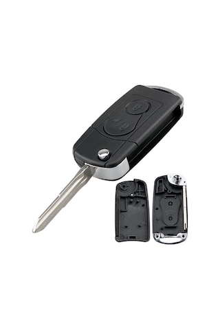 2 Düğme Yükseltilmiş Çevirme Katlanır Uzaktan Araba Anahtarı Durum Ssangyong Actyon / Kyron / Rexton Uyumlu Fit