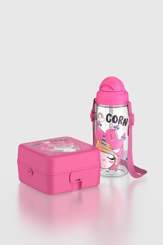 Renga Leya Unicorn Desenli Pp Çocuk Beslenme Kabı Ve Suluk Seti 192013 Pembe Pembe