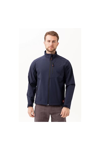 Erkek Kışlık Su Geçirmez Softshell Mont Salina İtici Rüzgar Outdoor Lacivert