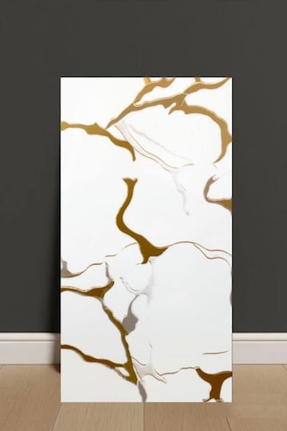 30x60cm Elit Gold Mermer Desen Yapışkanlı Banyo,tezgah Arası Kaplama Duvar Paneli Kağıdı Tx-077 Altın