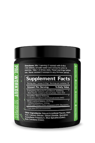The Curse 50 Servis Pre-workout Yeşil Elma Aroma %100 Amerika İçerik Fda Onaylı