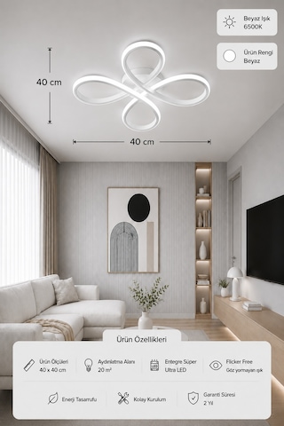 Solis Led Plafonyer Avize Beyaz Işık