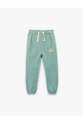 Koton Beli Bağlamalı Cepli Jogger Eşofman Altı Yeşil 6wmb40077tk Yeşil