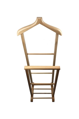 Melada Mobilya Gürgen İkili Dilsiz Uşak Ham Cilalı Basic Ceviz