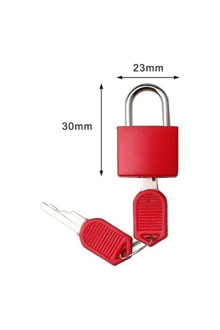 Linze 6 Anahtar Mini Asma Kilit Bagaj Kilidi İmmobilizer Renkli 60003706