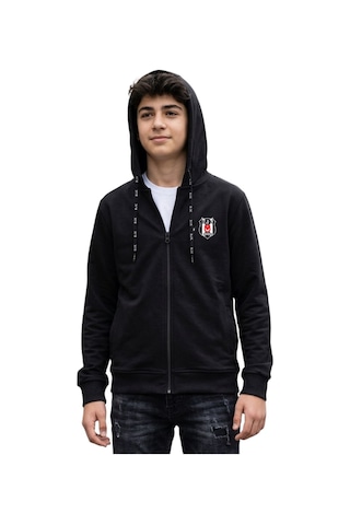 Beşiktaş Lisanslı Spor Okulları Siyah Çocuk Sweat