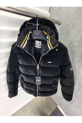 Hugo Boss Erkek Kışlık Mont Siyah