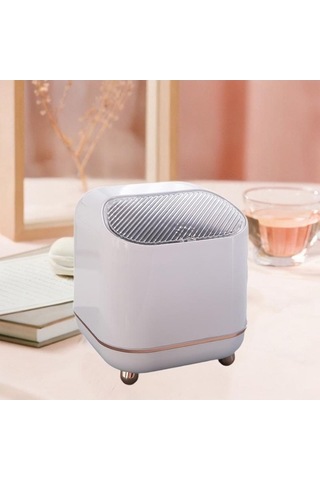 Pazly Suntek Sepeti Masaüstü Küçük Kovası, Kovası Kapaklı Çöp Beyaz Lw Beyaz