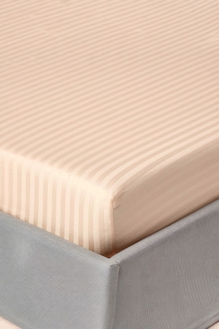 Alla Turca 100x200 Pamuk Saten Lastikli Çarşaf Seti Sütlü Kahve