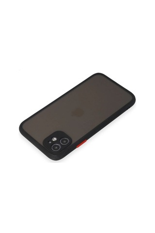 Apple, Uyumlu iPhone 11 Kılıf Montreal Silikon Kapak - Siyah