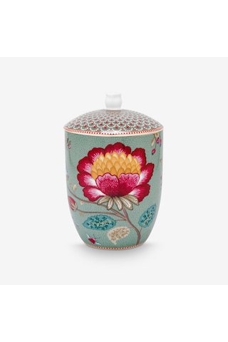 Mavi Porselen Saklama Kabı 1500 Ml