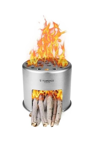 Pazly Yürüyüş Ve Kamp İçin Ultra Titanyum Taşınabilir Sırt Ocağı Jzr-gy Hafif Gümüş Geeroyoo Çanta - Dk Gümüş Gümüş