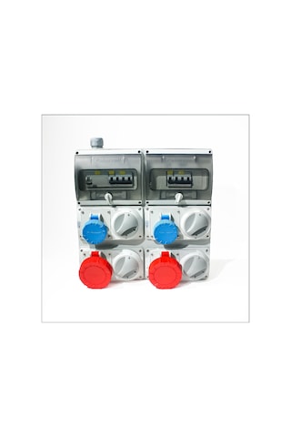 Novsen Ip55 Kombinasyon Panosu 2ad. 3x16a, 2ad. 5x32a Klitli Priz