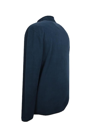 Erkek Büyük Beden Dik Yakalı Fermuarlı 122 Kg-172 Kg Arası İçin Uygun Bedenli Polar Sweat Mont Lacivert