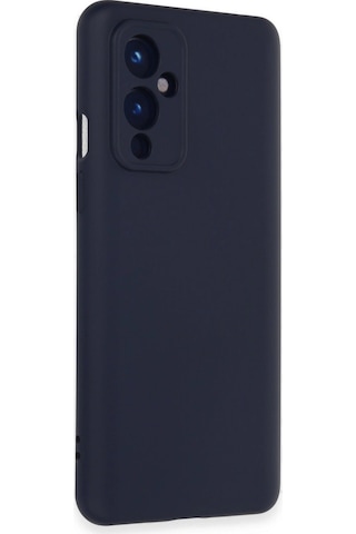 One Plus 9 Kılıf Nano İçi Kadife Silikon - Lacivert Renkli
