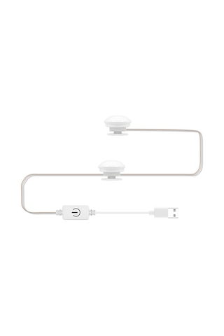 Moveevo Led Makyaj Aynası Ampulü Ayna Ön Işığı Usb Makyaj Işığı Üç Renkli Karartmalı Ayna 2 Işık