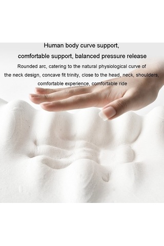Tongxida Araba Hafızalı Köpük Boyun Yastığı İpek Yastık Araba Koltuğu Servikal Yastık, Bel Pedi Gri