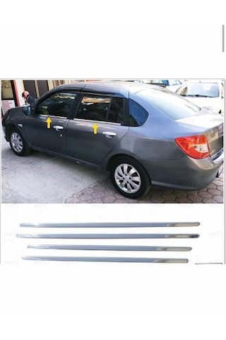 Renault Clio Symbol Sedan Krom Cam Çıtası 2008-2012