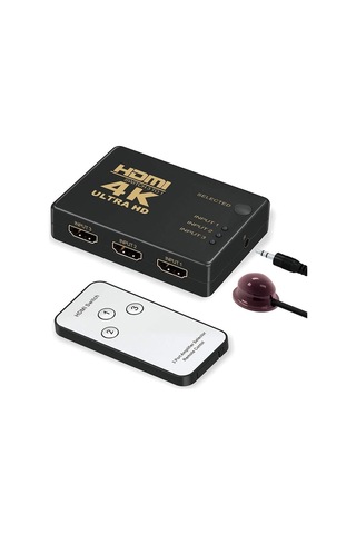 Lexroo 7032 Hdmi Switch 3 Port Çoklayıcı Kumandalı Hdmı 3 Giriş 1 Çıkış 4k 2k 3 Port 3 1 Hdmı Ultra