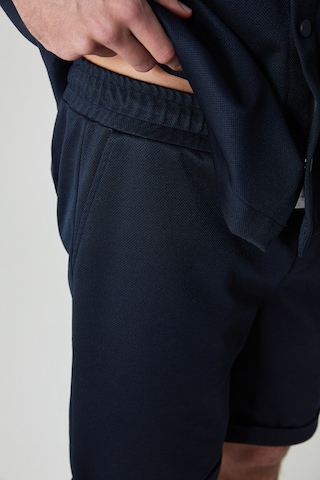 Grimelange ARDIAN Erkek Comfort Fit Cepli Kordonlu Lastikli Bel Lacivert Şort & Bermuda