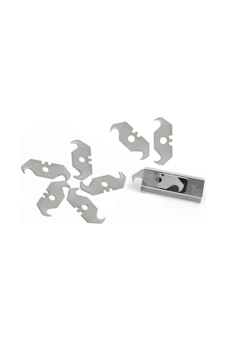 Workpro Wp213023 10'lu Kanca Tipi Çengelli Rötuş Maket Bıçağı Yedeği