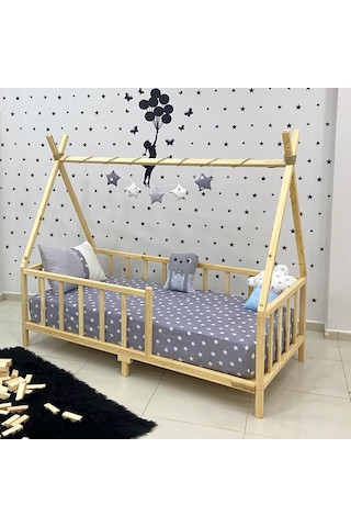 Markaawm Markaawm Montessori Yatak Doğal Çam Ağacı Kızılderili