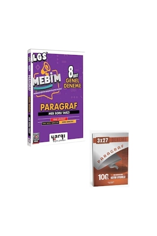 Ders Arkadaşım 2027 8. Sınıf Lgs Mebim Paragraf 8 Adet Genel Deneme+ Anla Kazan Paragraf