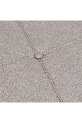 Just Home Kare Puf - Gri - 43x40x40 Cm Gri