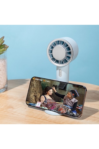Wx-633 Yaz El Fanı 3 Hız Yarı İletken Soğuk Kompres Masa Fanı Bebek Mavisi