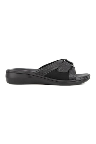 Muya Valdes 32201-001 Topuk Jelli Anatomik Taban Kadın Terlik Siyah 36-40 001