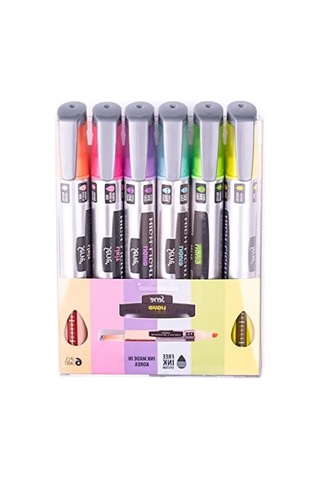Likit Pastel Kalem Seti - 6 Renkli 124-Pembe