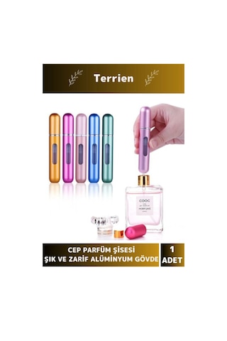 Deluxe Seri Minimal Kullanışlı Taşınabilir Şık Zarif Alüminyum Doldurulabilir Cep Parfüm Şişesi