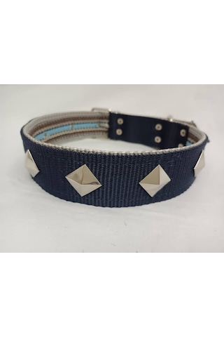 Kozaklı 10466 Süslü Köpek Tasması Lacivert 70 x 4 CM Lacivert