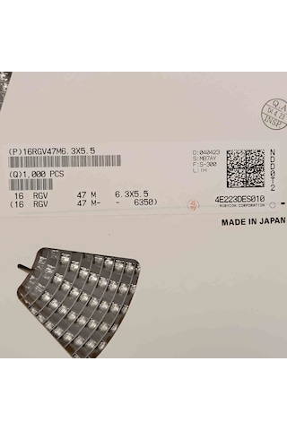 16rgv47m 47mf 16v 6.3x5.5 Rubycon Smd Kondansatör 70 Adet