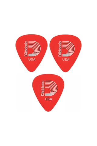 Daddario 1drd1 Gitar Penası 3 Adet Duralin Kırmızı
