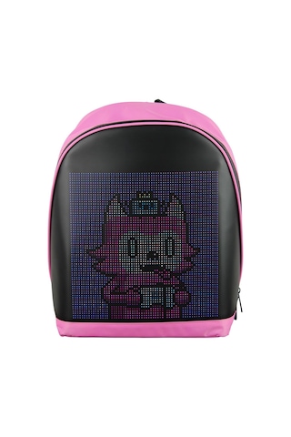 Funky Bag Led Ekranlı Akıllı Motorcu Sırt Çantası Pembe Diğer