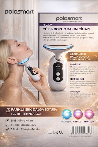 Nıdage Love Beauty Polosmart Psc109 Nıdage Love Beauty Yüz & Boyun Bakım Cihazı Ems Teknolojisi