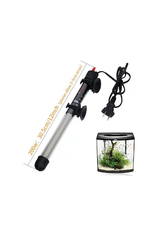 Hfambition Akvaryum Otomatik Isıtıcı Ve Termometre Seti - 25w, 20-34 C Ayar Aralığı, Tamamen Sucuz, Güvenli Isı Regülasyonu Abd Şarj