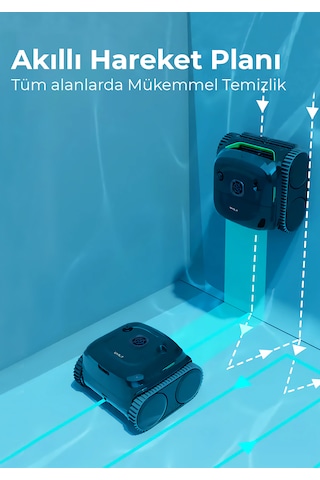 C2 - Pro 150m2 Havuzlar İçin Taban - Duvar Temizlik Robotu