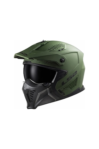 Ls2 Drıfter Siyah Vizör Kask Mat Yeşil