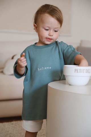 Oh La La Koala Yeşil Bisiklet Yaka Oversize T-shirt Bebek - Çocuk Yeşil