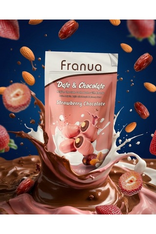 Çilekli Belçika Çikolatalı Hurma Bademli 125 G