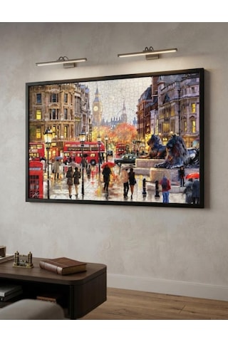 Londra Aslanı Ve Hayvanlar Alemi İkili Set - 1000 + 500 Parça İkili Puzzle Seti