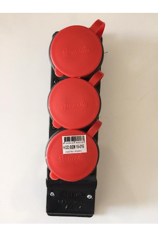 Bemis Kauçuk 380 Grup Priz 3 Lü Kablosuz Tse Li