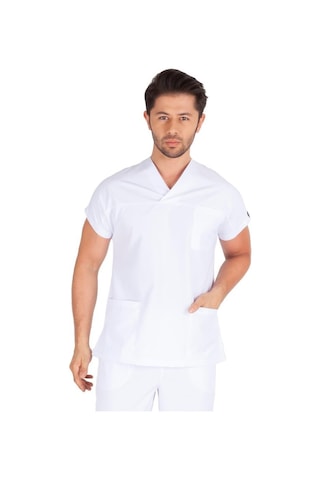 Erkek Doktor Hemşire Forması Scrubs Alpaka Kumaş Hastane Nöbet Te (474546744)