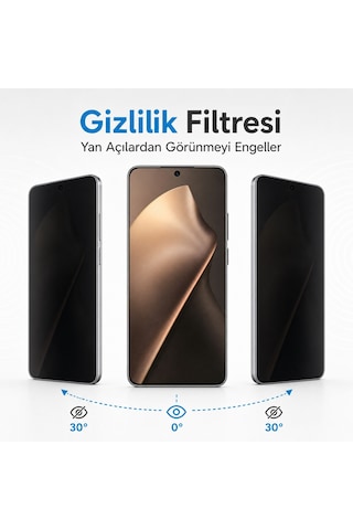 Xiaomi 15t Pro Hayalet Ekran Koruyucu Gizlilik Filtresi
