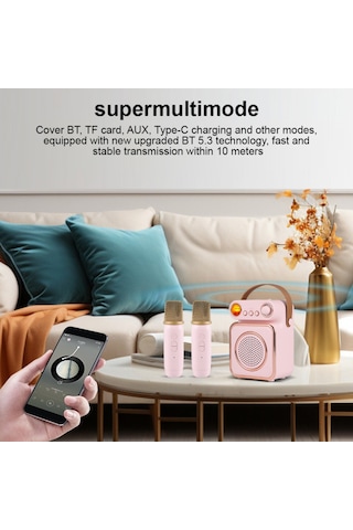 Skycıty Kablosuz Bluetooth Hoparlör, Çift Mikrofonlu