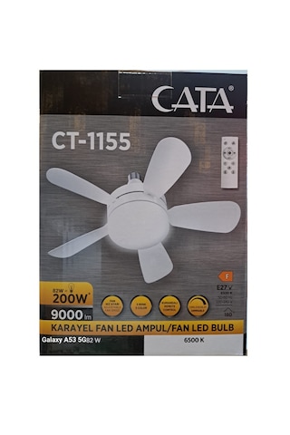 Cata Ct-1155 82 Watt Karayel Fan Led Ampul Beyaz Işık