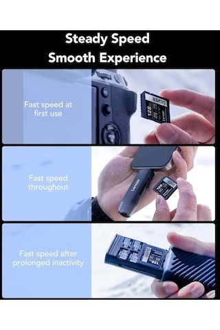 Lexar 128 GB Silver Plus SD Uhsı V30 U3 205 MB/s Hafıza Kartı