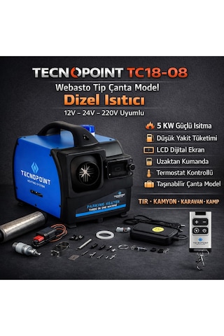 Çanta Tipi 12/24/220 Webasto Tip Dizel Isıtıcı